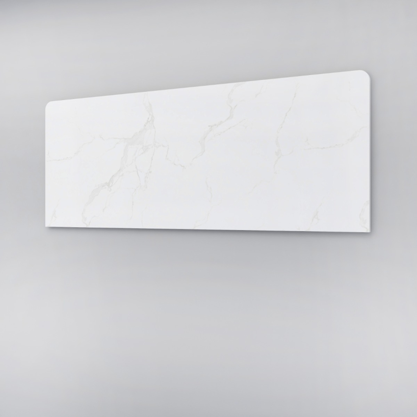 1200mm White Marble Look Sintered Stone Top Benchtop