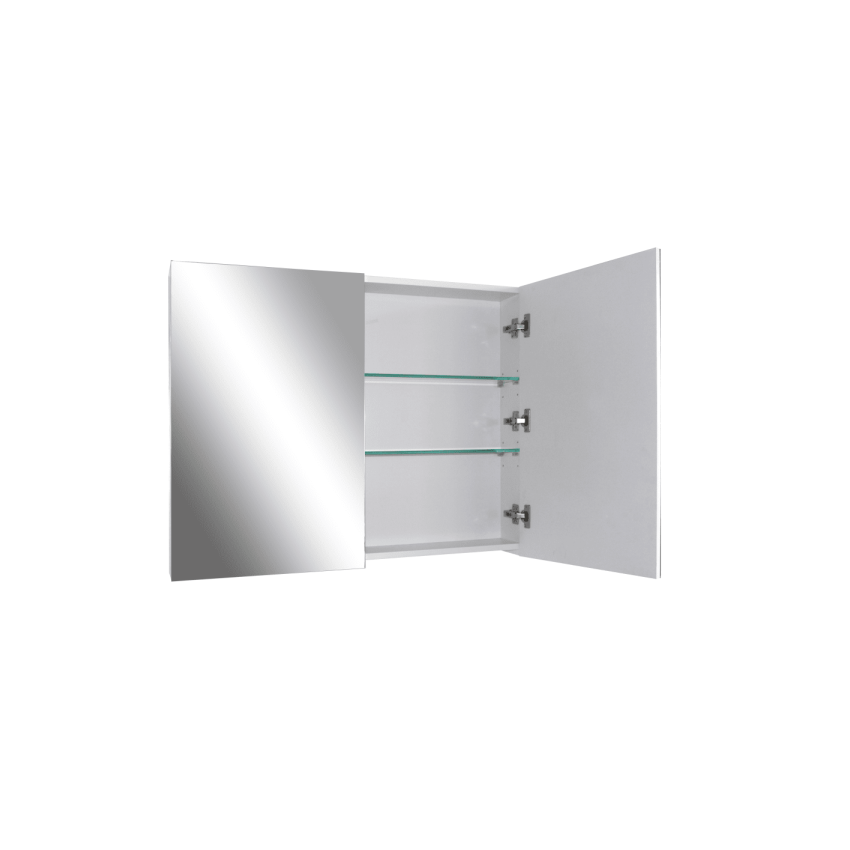 900*720*150mm Pvc White Shaving Cabinet Two Doors