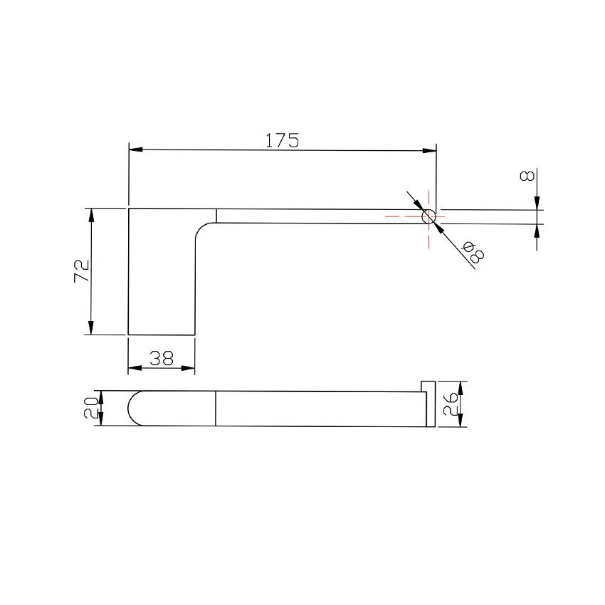 Black Toilet Paper Holder