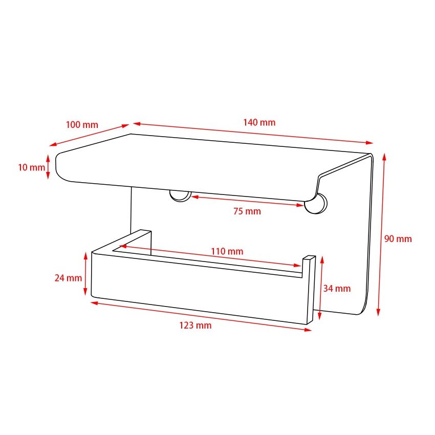 Chrome Toilet Paper Holder