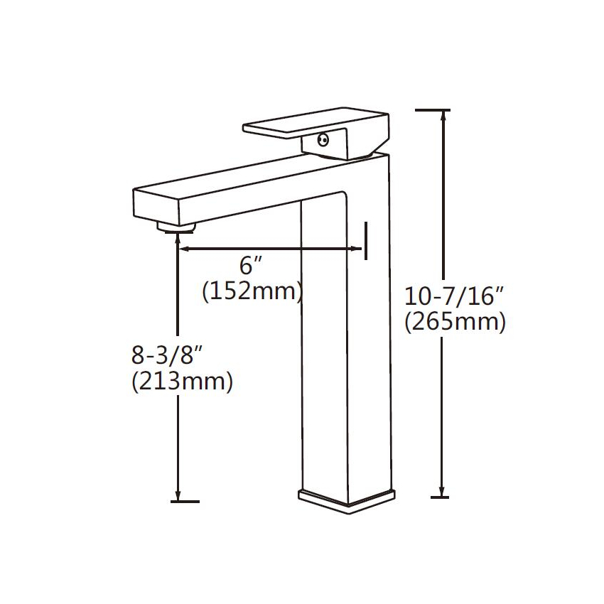 Chrome Tall Basin Mixer