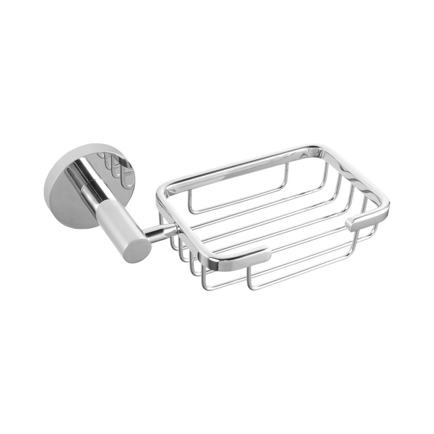 Round Chrome Stainless Steel Wall Mounted Soap Holder