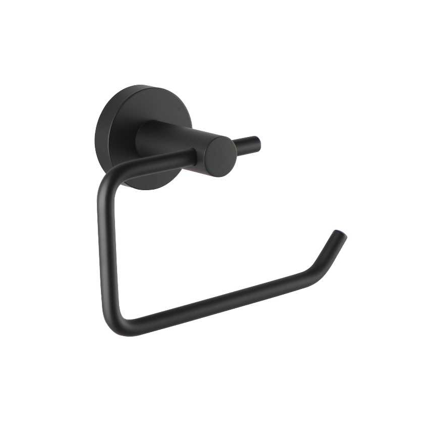 Round Black Toilet Paper Roll Holder