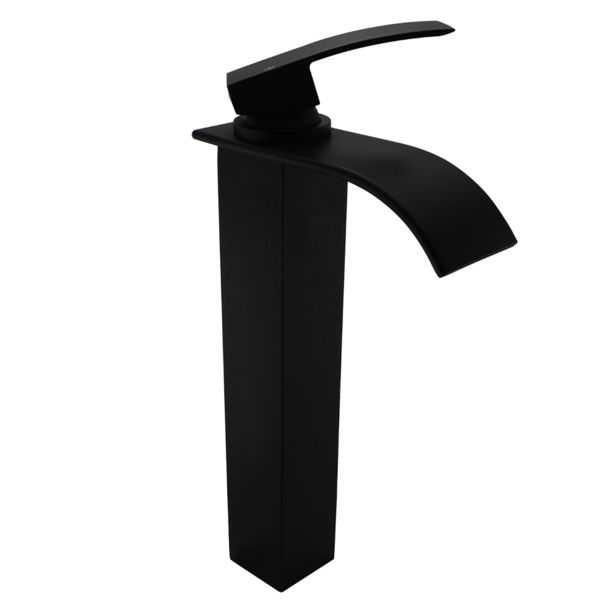 Black Waterfall Tall Basin Mixer