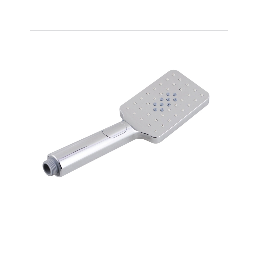 Square 3 Functions Chrome Rainfall Handheld Shower Head