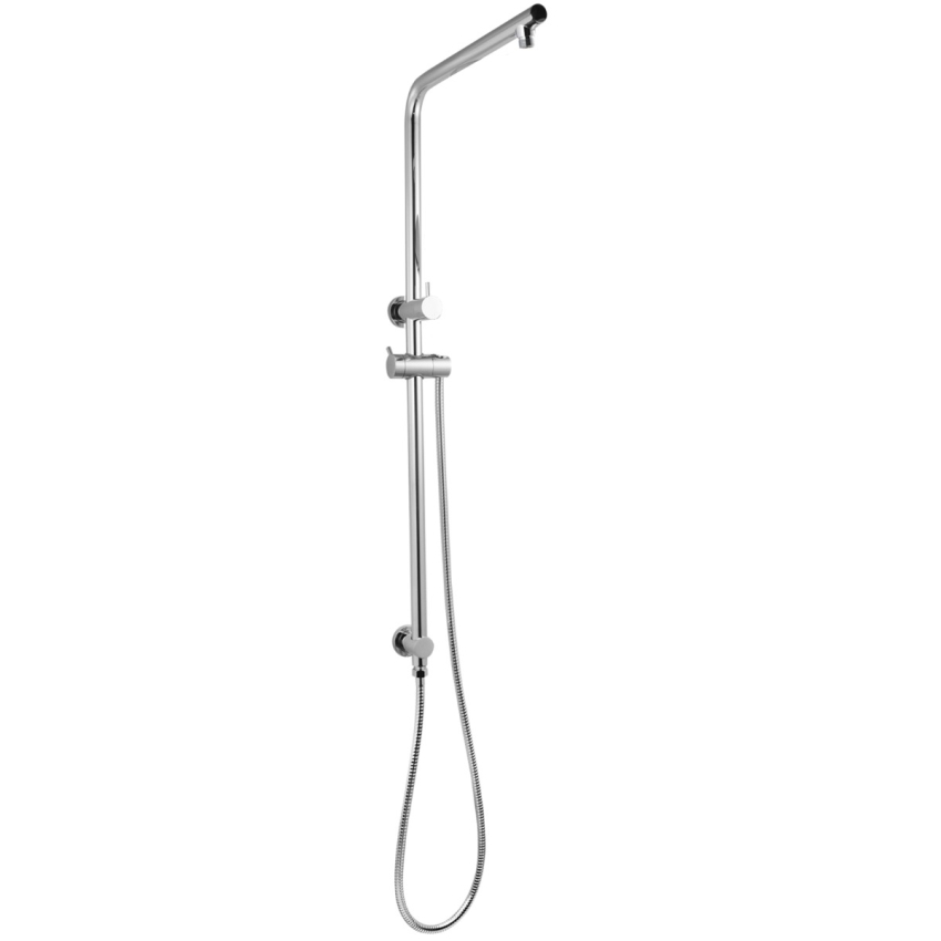 Round Chrome Shower Station(Right Angle) without Shower Head and Handheld Shower