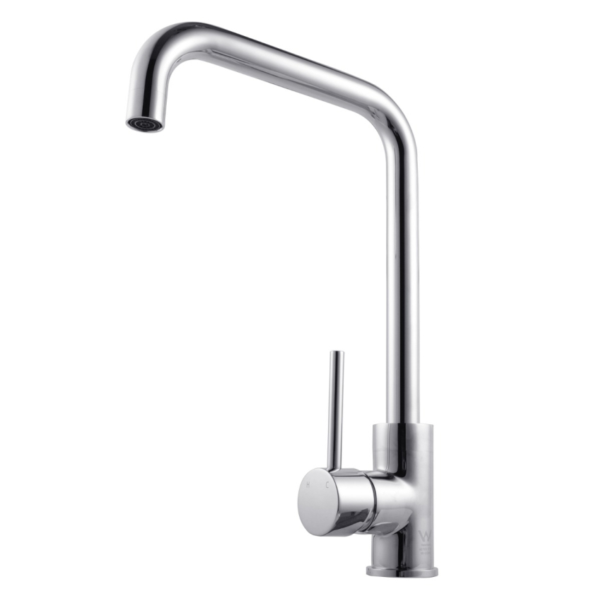 Electroplated Brass Chrome Swivel Spout Kitchen Mixer Tap