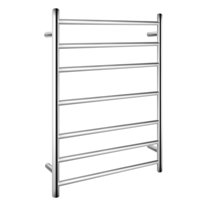 Chrome Round Electric Heated Towel Rack 7 Bars