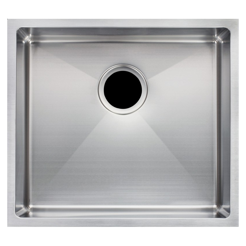 304 Stainless Steel Hand-made Single Bowl Kitchen Sink(Round Edges) 500*440*230mm