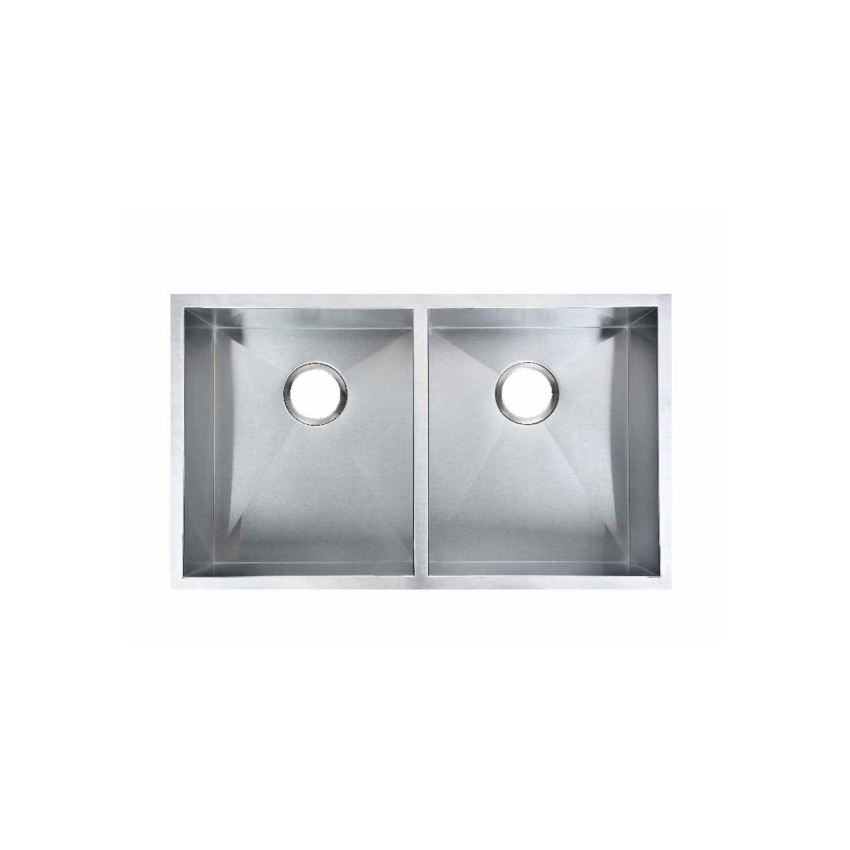 304 Stainless Steel Hand-made Double Bowl Kitchen Sink 820*457*230mm