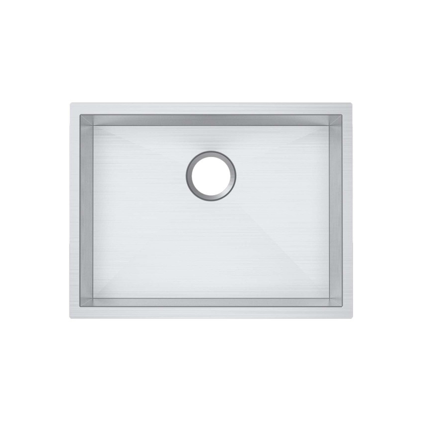 304 Stainless Steel Hand-made Single Bowl Kitchen Sink(Round Edges)600*450*300mm