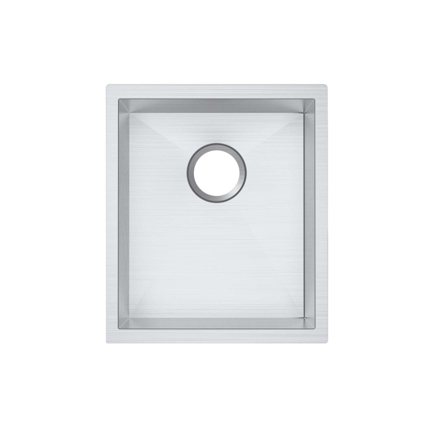 304 Stainless Steel Hand-made Single Bowl Kitchen Sink(Round Edges)390*450*215mm