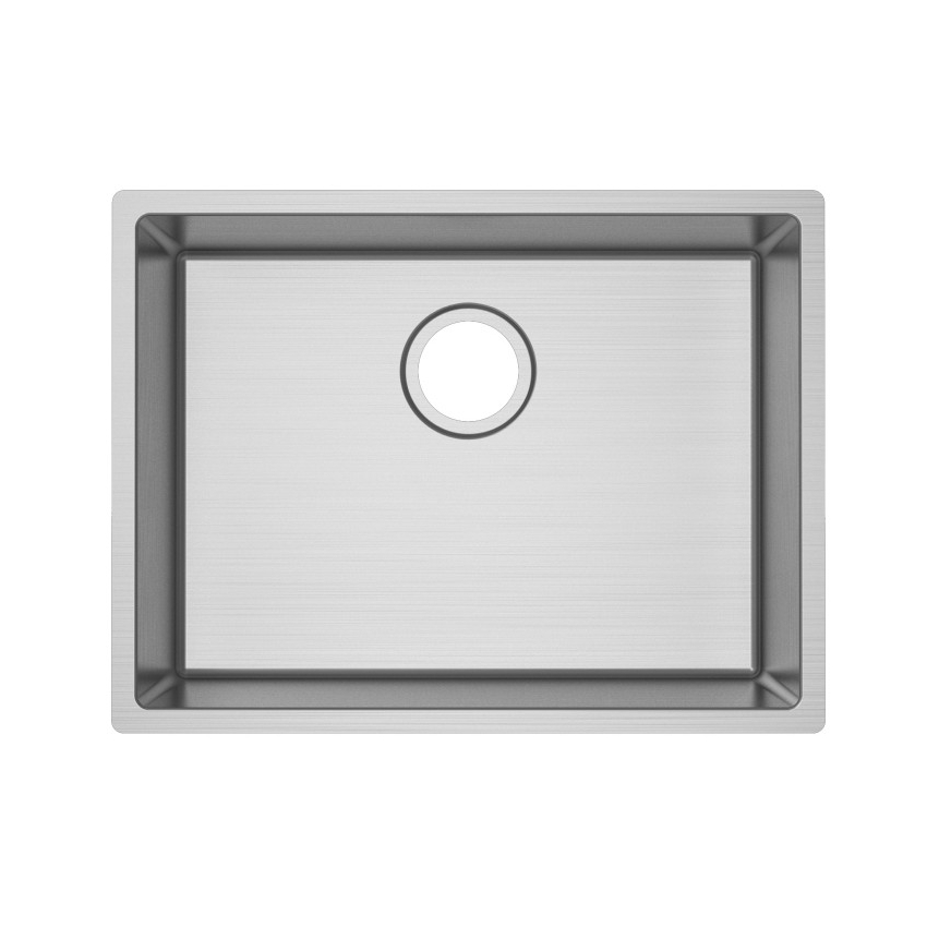304 Stainless Steel Hand-made Single Bowl Kitchen Sink(Round Edges) 586*450*230mm