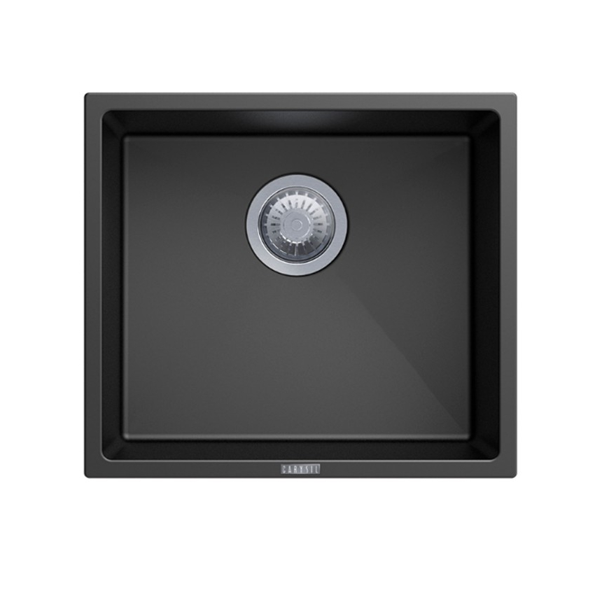 Carysil Magic Salsa Black Single Bowl Granite Kitchen Sink 457*406mm