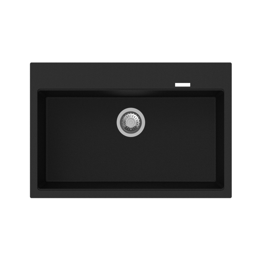 Carysil Waltz Black Single Bowl Granite Kitchen Sink 780*510*220mm
