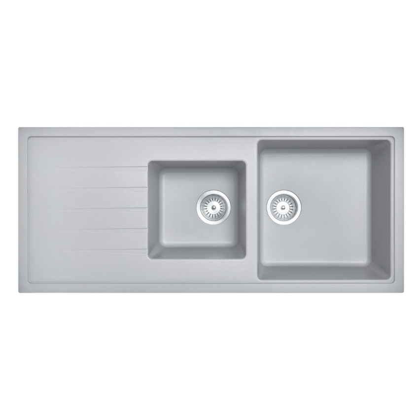 Carysil Vivaldi Concrete Grey 1 and 1/2 Bowl  Granite Kitchen Sink 1160*500mm