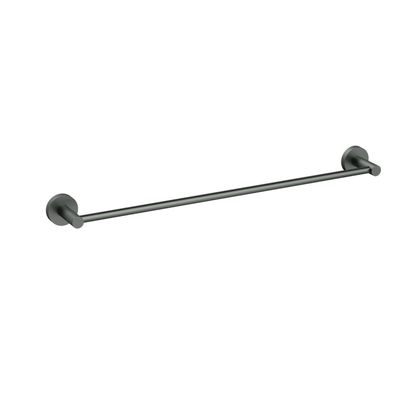 600mm Otus Slimline Single Towel Rail Gun Metal