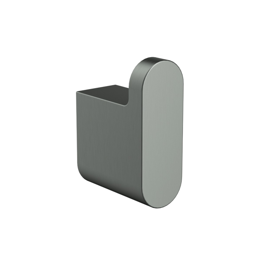 Cora Round Cornered Rectangle Robe Hook Gun Metal