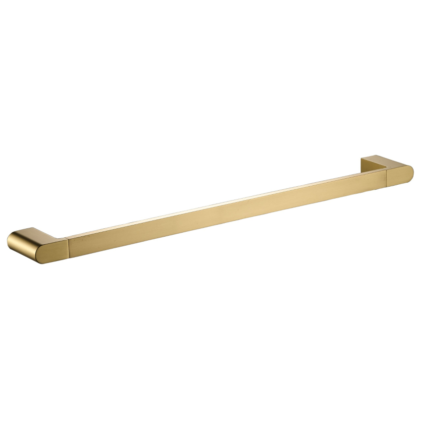 Flores Single Towel Rail 600 mm Brushed Gold