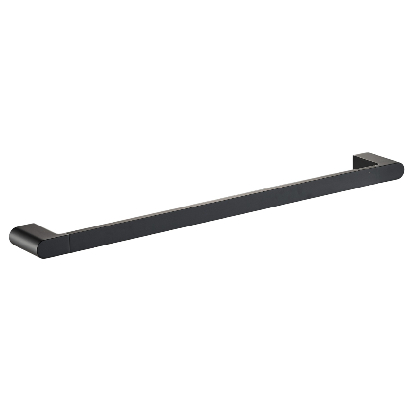 Flores Single Towel Rail 600 mm Matt Black