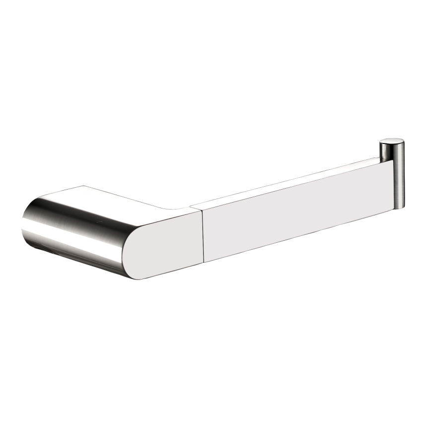 180mm Chrome Flores Toilet Roll Holder Brass