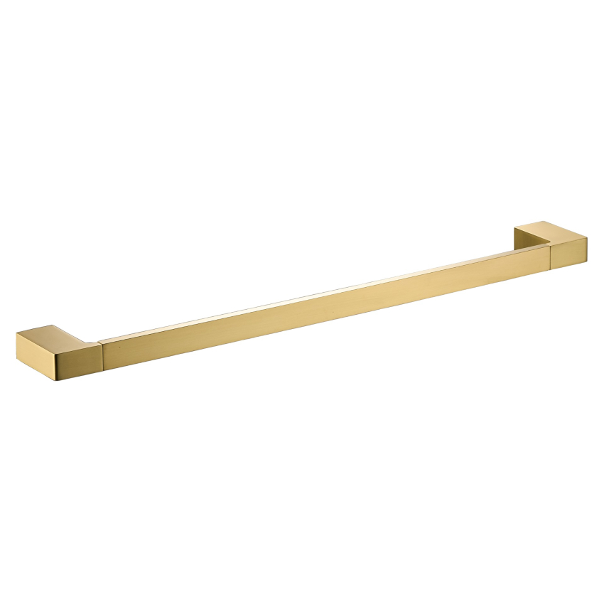 Ceram Single Towel Rail 800 mm Brushed Gold