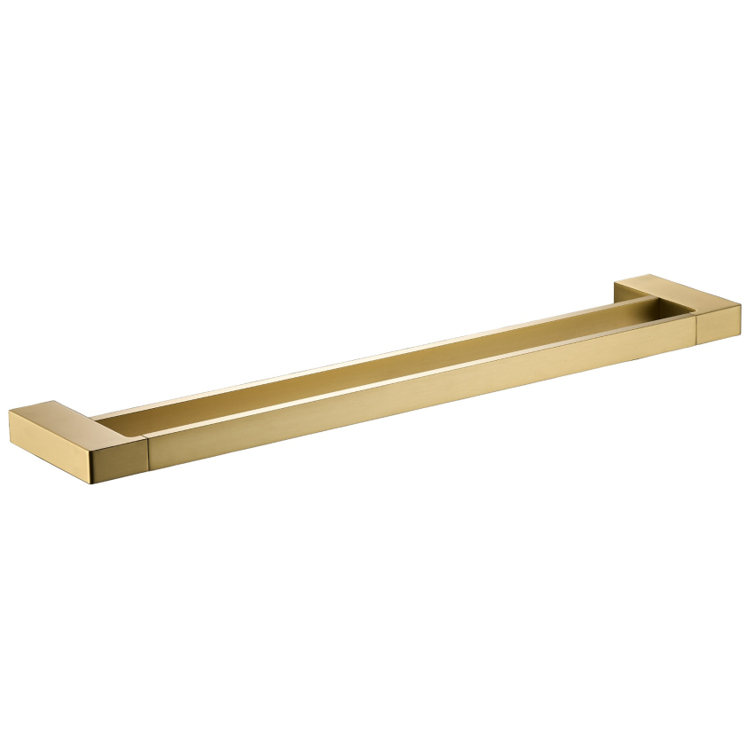 Ceram Double Towel Rail 800 mm Brushed Gold
