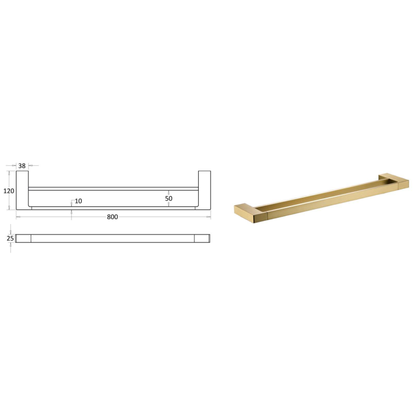 Eden Tumbler Holder Chrome & White