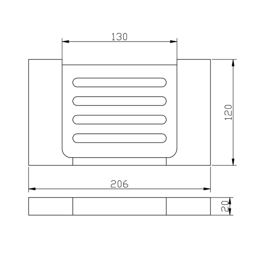 Eden Soap Holder Matt Black