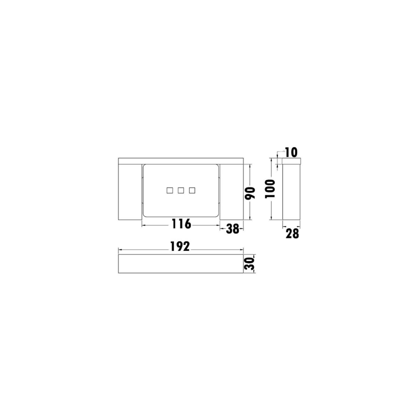 Rosa Metal Soap Holder Mirror Polish