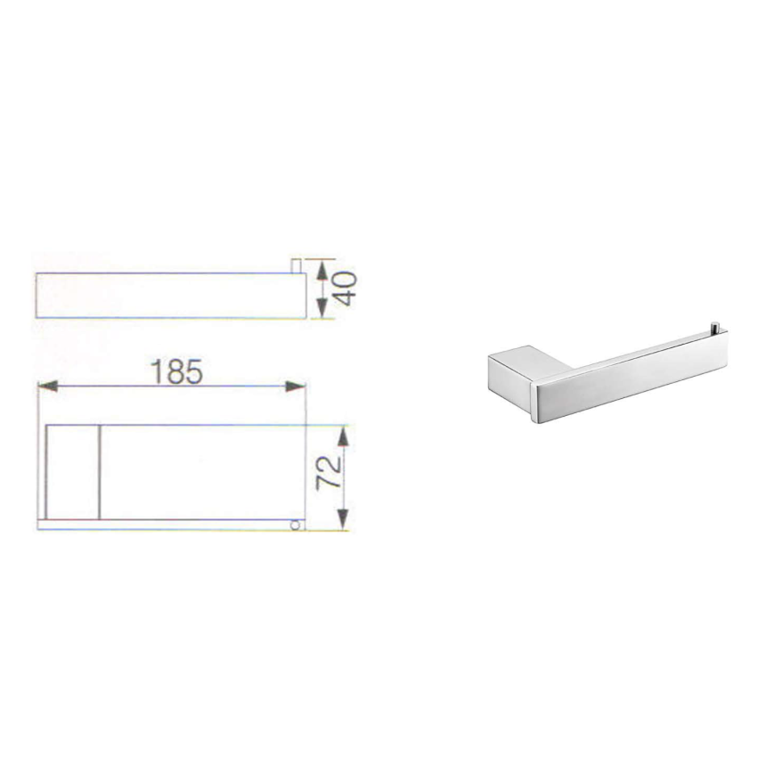 Rosa Paper Holder Mirror Polish