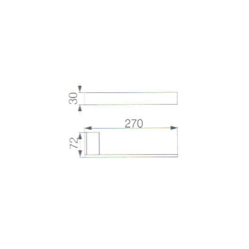 Rosa Towel Bar Matt Black