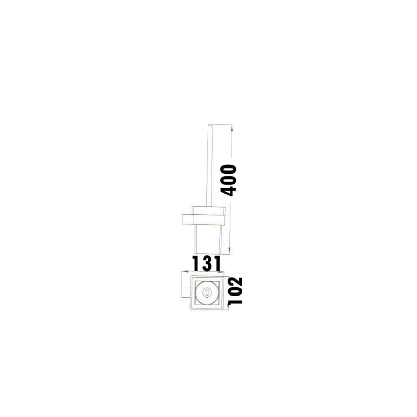 Rosa Toilet Brush Matt Black