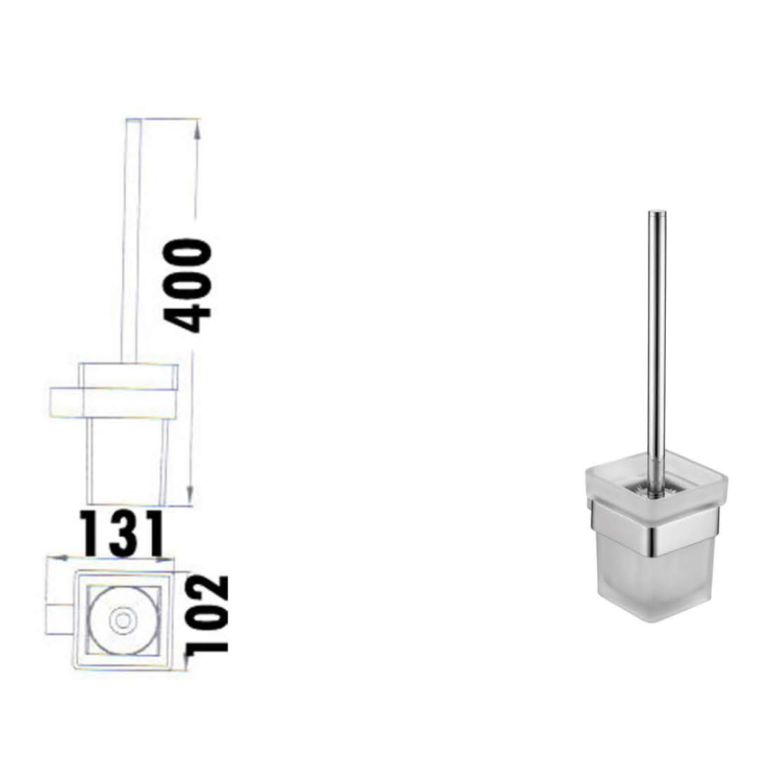 Rosa Toilet Brush Mirror Polish