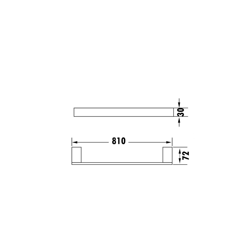 Rosa Towel Rail 810 mm Mirror Polish