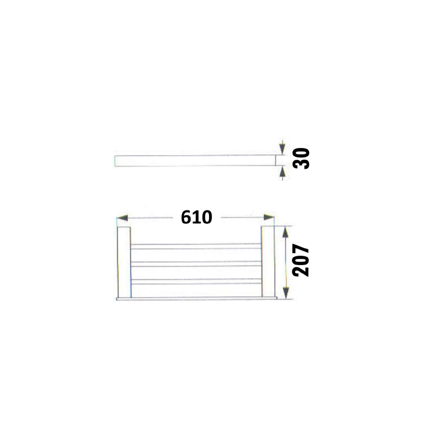 Rosa Towel Shelf Matt Black