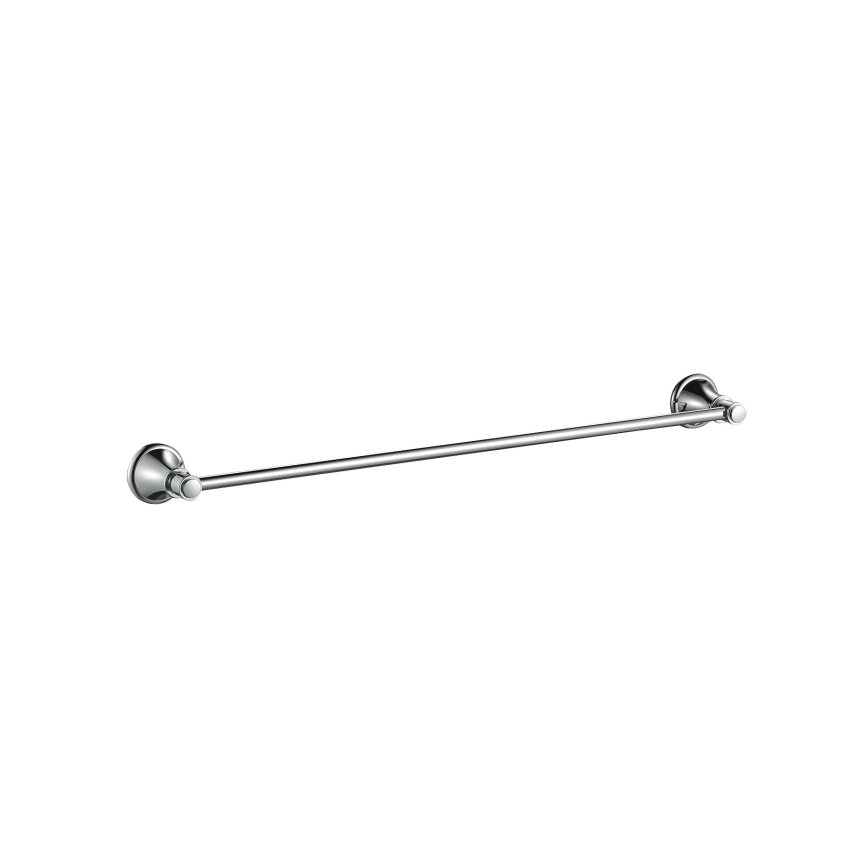 Clasico Single Towel Rail 600mm Chrome