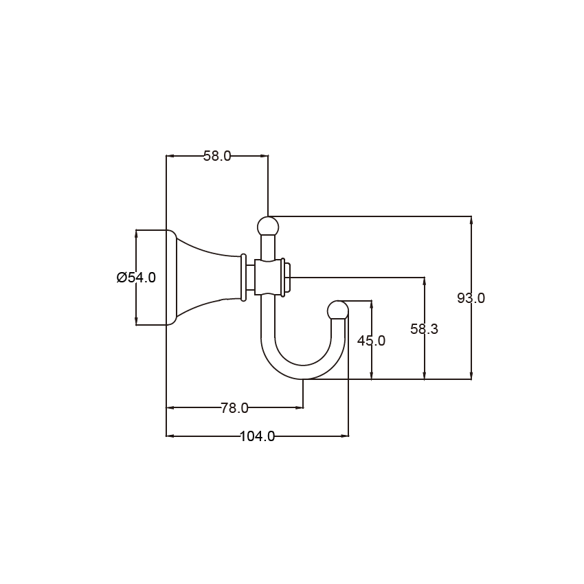 Clasico Robe Hook Chrome