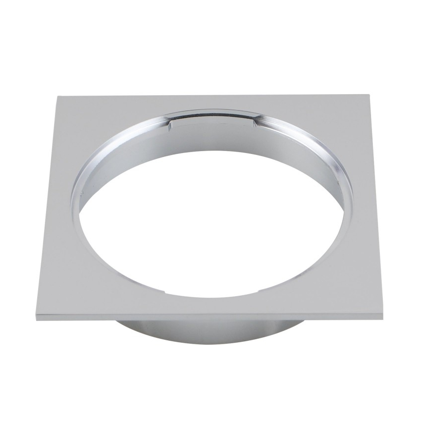 110*110mm Square Chrome Brass Floor Waste(100mm Outlet)