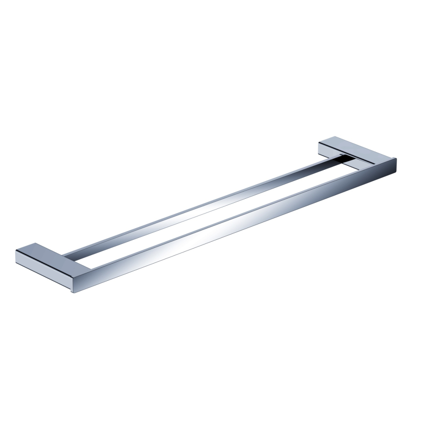 Aiko Square Double Towel Rail Chrome