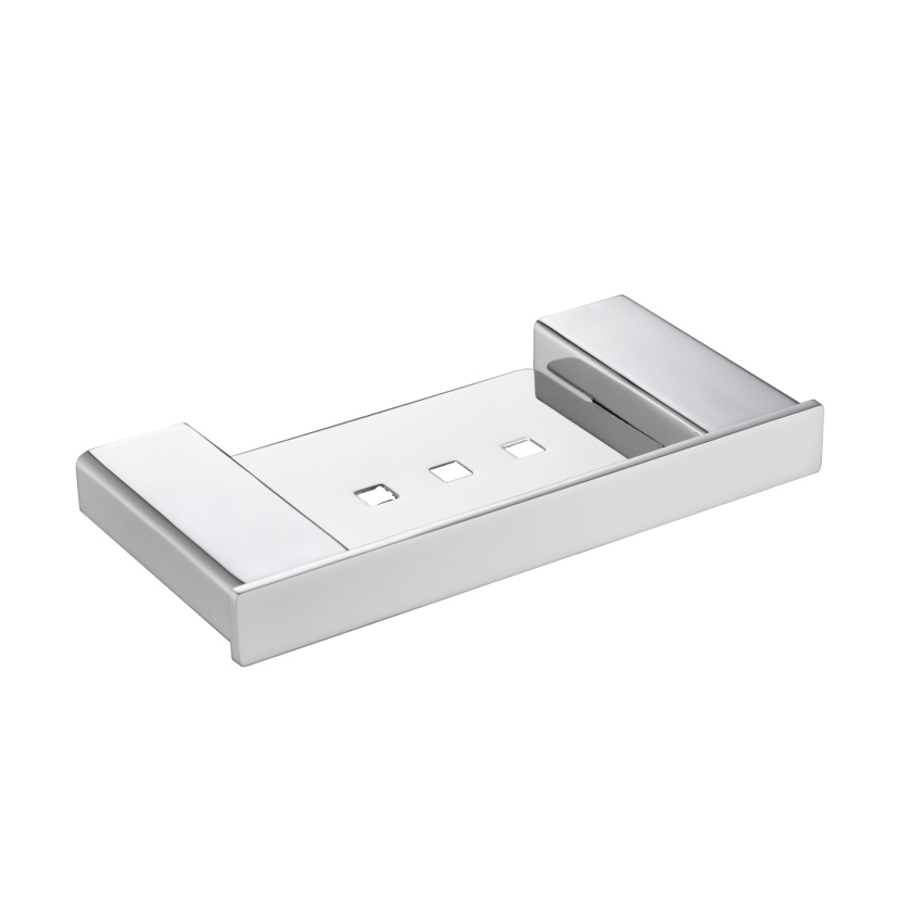 Aiko Square Soap Basket Chrome