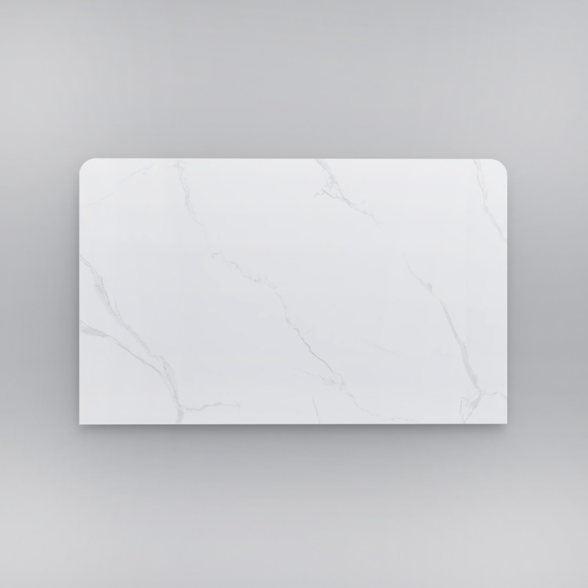 750mm White Marble Look Sintered Stone Top Benchtop