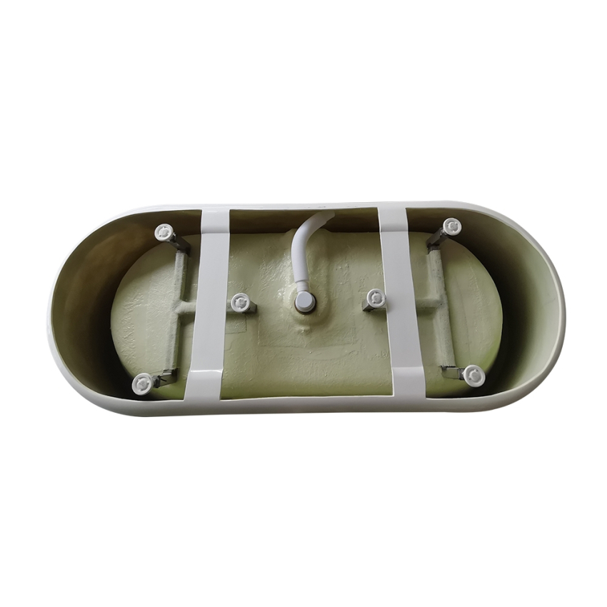 1700MM Oval Gloss White Acrylic Free Standing Bathtub No Overflow