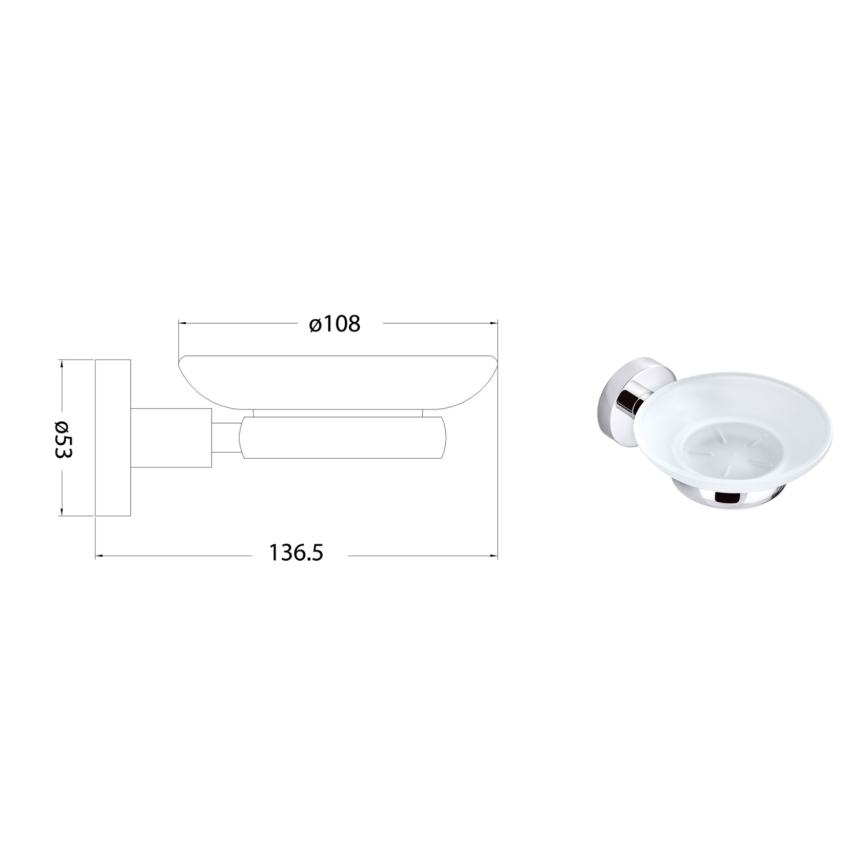 Otus Soap Dish Chrome