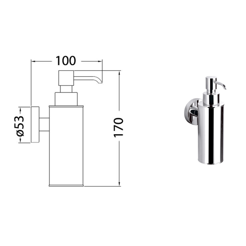 Otus Deluxe Soap Dispenser Chrome