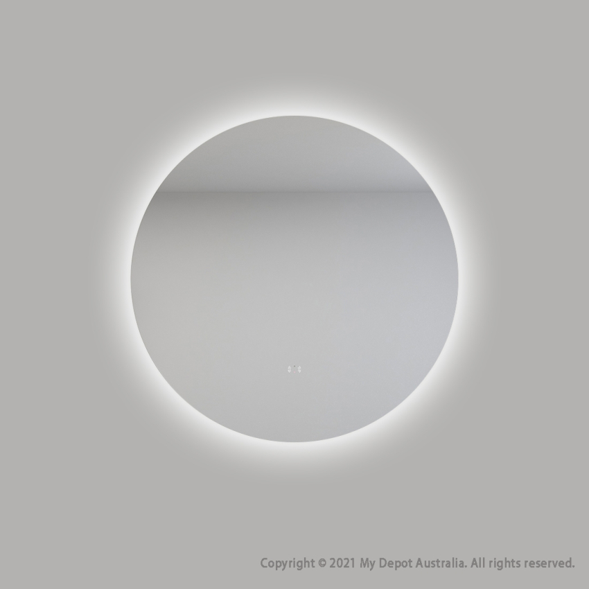 Certified Refurbished 700mm Round 3 Color Backlit Bathroom LED Mirror