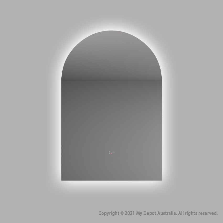 Certified Refurbished 600x900mm Alice Arch 3 Color Backlit LED Mirror Makeup Mirror