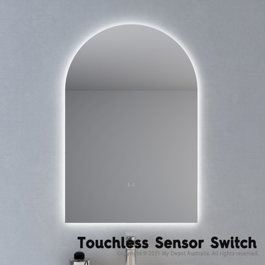 600x900mm Alice Arch 3 Color Backlit LED Mirror(Touchless Sensor Switch)