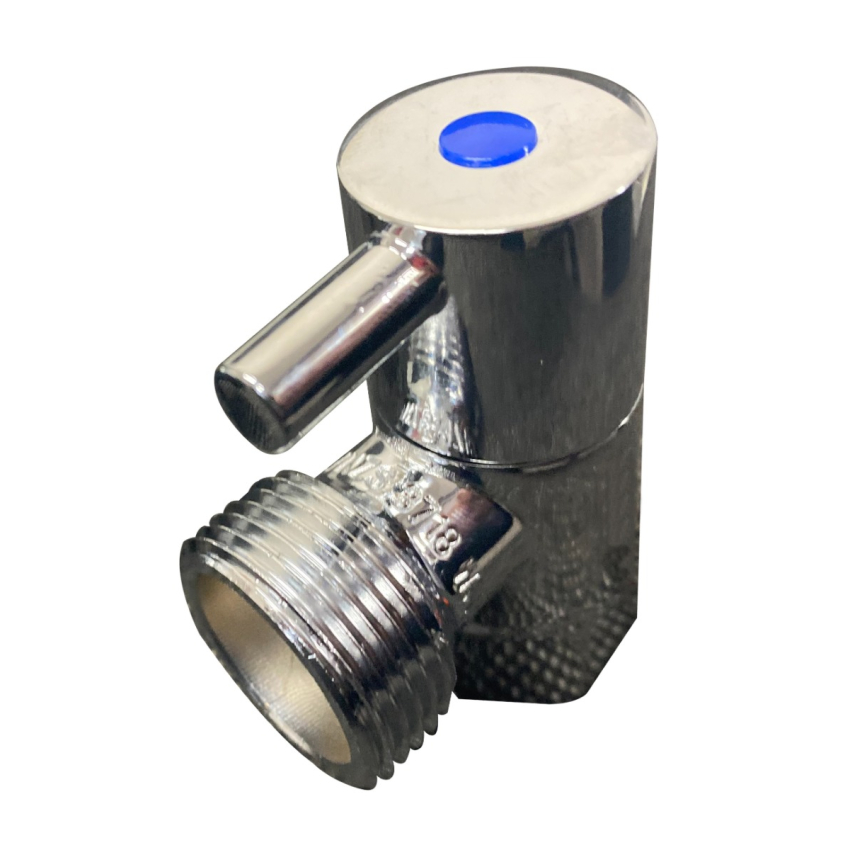 WM Cock, 3/4 Turn,Pin-lever handle Chrome