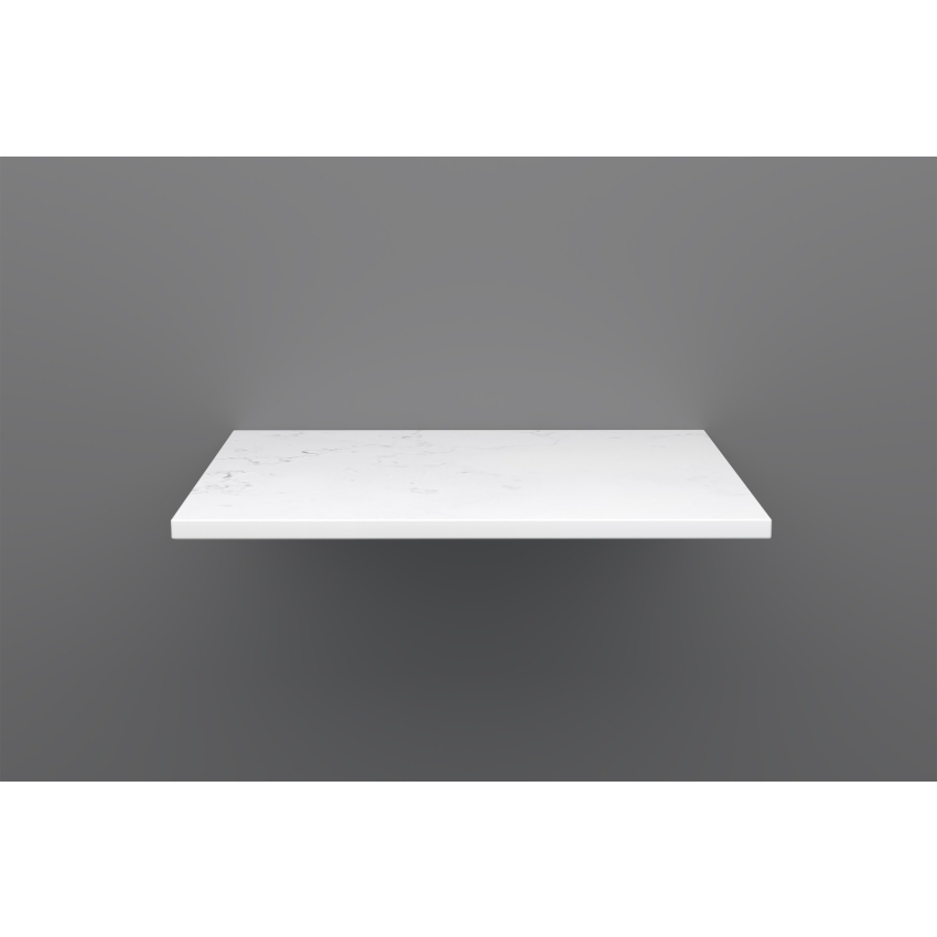 600mm Quartz Stone Top Gloss White Marble Look Silica-Free Caesarstone Benchtop